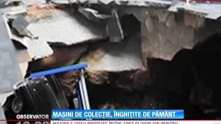 Maşini de colecţie, înghiţite de pământ