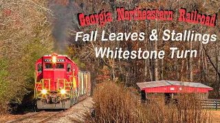 Georgia Northeastern Railroad | Fall Leaves & Stalling | Whitestone Turn