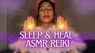 Reiki ASMR Sleep and Healing Session for Deep Relaxation✨ Hand Movements, Plucking, Aura Cleanse