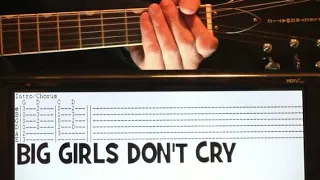 Frankie Valli Big Girls Don't Cry Guitar Chords Lesson & Tab Tutorial