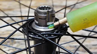 TUTORIAL mantenimiento a núcleo y manzana shimano tipo CASETTE con extractor casero.