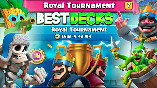 TOP 3 BEST DECKS FOR THE ROYAL TOURNAMENT! 🏆 - Clash Royale