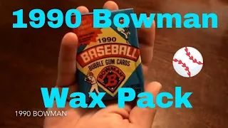 1990 Bowman Baseball Card Pack Opening Video. Pulled a rookie card