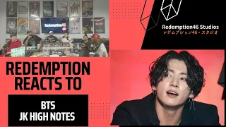 Jungkook (BTS) high notes and falsettos (Redemption Reacts)