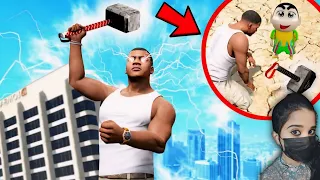 Franklin and Shinchan Found The Thor's Hammer | The End Of Los Santos - GTA 5 #108