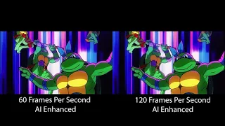 [DAIN App Comparison] Teenage Mutant Ninja Turtles: Shredder's Revenge 60 FPS vs 120 FPS