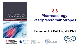 3.6 Manual of PCI - Pharmacology: vasopressors and inotropes