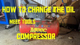 How to change oil in a Meec Tool compressor #meectool #change #compressor