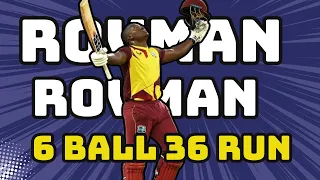 6 Balls = 6 sixes for Rovman Powell