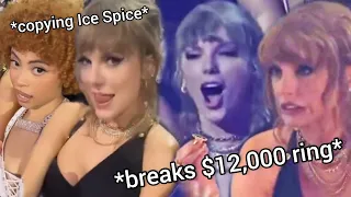 Taylor Swift being DRUNK & ICONIC on VMAs for 2 minutes straight