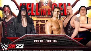 WWE 2K23 - Brothers of Destruction Vs Big Show & Khali & André the Giant | Handicap Match PS5 [4K]