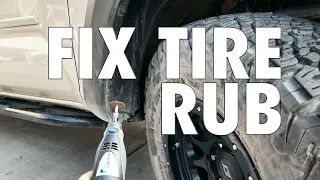 🌮🛠How to Fix your Tire Rub Issues Part 1 ... Toyota Tacoma or any other offroad truck / suv