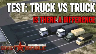 Is there a difference between the Trucks? | Workers & Resources: Soviet Republic Tests