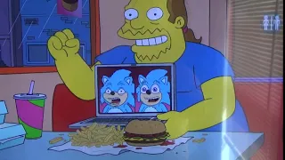 Sonic The Hedgehog movie reference in The Simpsons