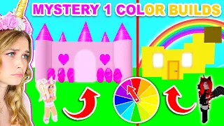 MYSTERY 1 COLOR Build Challenge In Adopt Me! (Roblox)