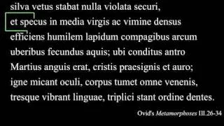 Ovid's Metamorphoses III.26-34