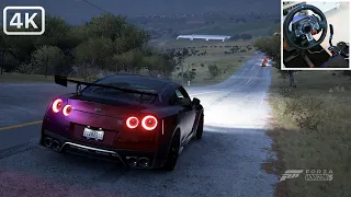 Nissan GTR R35 NISMO - Forza Horizon 5 - Logitech g29 gameplay #ForzaHorizon5 #4k #SteeringWheel