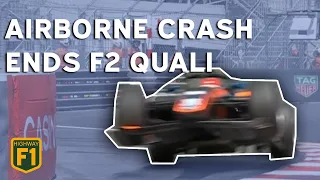 Huge crash for Jake Hughes ends F2 Monaco qualifying