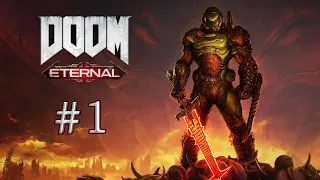 Прохождение Doom Eternal на сложности Кошмар [Все секреты] (Часть 1)