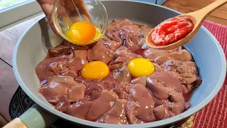 Tasty! The most tender Chicken Liver! Easy and quick recipe!