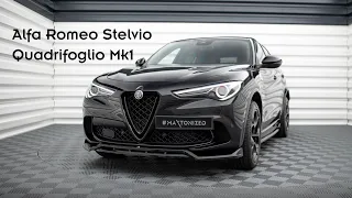 Alfa Romeo Stelvio Quadrifoglio Mk1 | Maxton Design Splitter Set | Presentation #237