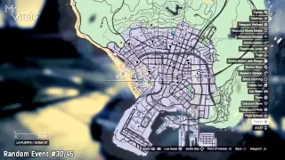 GTA V - 100% Checklist: All Random Event Locations / Guide