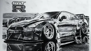 DRAW MY DREAM ।। NISSAN GTR 35 । PART 2