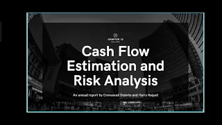 CHAPTER 12 : CASH FLOW ESTIMATION AND RISK ANALYSIS