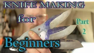 Knife making for the beginner (part2) Grinding Bevels