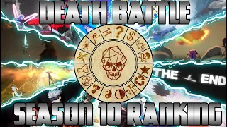 DEATH BATTLE Season 10 Ranking