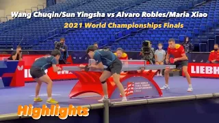 Wang Chuqin/Sun Yingsha vs Alvaro Robles/Maria Xiao | 2021 World Championships Finals HD Highlights