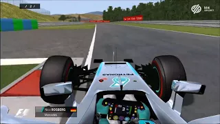 Rfactor F1 2016 AL /N. Rosberg Pole Lap Hungaroring/