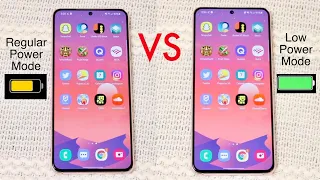 Android: Regular Power Mode Vs Low Power Mode Speed Comparison