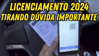 LICENCIAMENTO 2024 EXISTE UMA GRANDE DÚVIDA