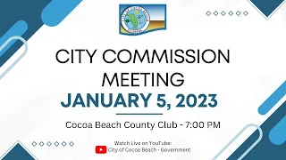 January 5, 2023 - Commission Meting