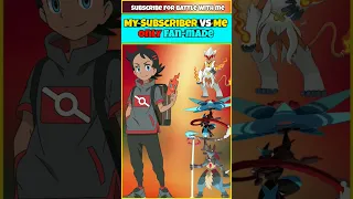 Only Fan-made | My Subscriber Vs Me | Who Is Strongest | #pokemon #shorts