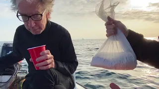 Taking Andy Dick out to sea to scatter his little brother's ashes