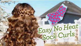 Sock Curls | Easy No-Heat Curls | Cute Girls Hairstyles