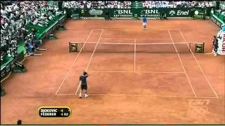 04.09 Rome 2009 SF - Federer vs Djokovic.flv