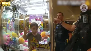 Police rescue toddler stuck inside claw machine