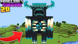 I BUILD A GIANT WARDEN STATUE in Minecraft  (Hindi)