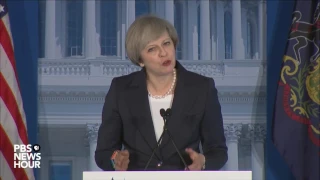 Watch British Prime Minister Theresa May address GOP retreat