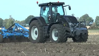 Valtra S354 tractor with Lemken Karat cultivator +++ NO MUSIC