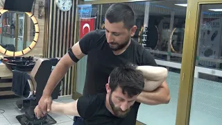 ASMR Physiotherapy Technicians by Mevlüt +professional chair head,back,foot,arm,neck,sleep massage