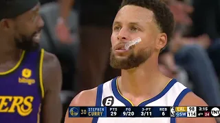 STEPH CURRY SHOCKS ENTIRE LAKERS WITH TAKEOVER 4TH! LEBRON CUSSIN AT HIS TEAMMATES LOL!