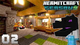 Hermitcraft 9 - Ep. 2: BASE INTERIOR, SHENANIGANS, AND DRAGON! (Minecraft 1.18.1 Let's Play)