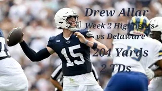 Drew Allar Highlights From Penn State's 63-7 Week Two Victory vs Delaware (9/9/23)