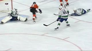 Thatcher Demko Makes A Brilliant Save Against Flyers #Request