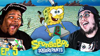 KRUSTY KRAB PIZZA!! | Spongebob Season 1 Episode 5 GROUP REACTION