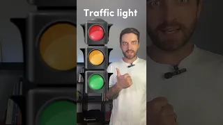 What are the colours on a traffic light in English? 🚦